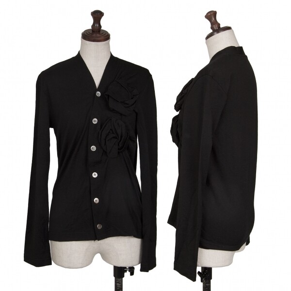 COMME des GARCONS Flower Corsage Design Knit Cardigan Size COMME des GARCONS Flower Corsage Design Knit Cardigan Size