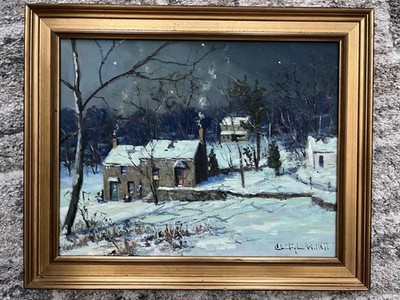 Christopher Willett Becky s House On Holicong Rd Bucks County PA Signed Framed