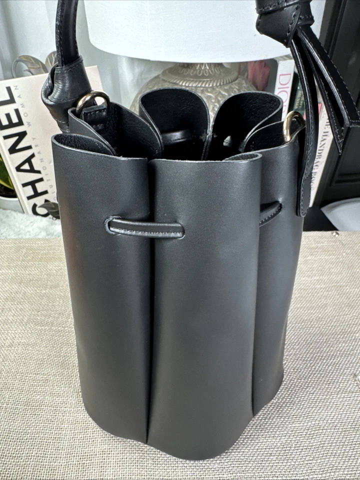 Giorgia Milani Italian black leather - Image 3 of 4