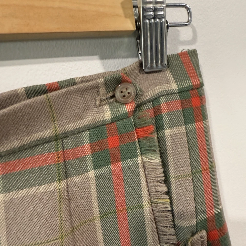 Falda escocesa vintage años 60 Fletcher Jones - para mujer 2 km tartán a cuadros pura lana nueva. Foto 4 de 4