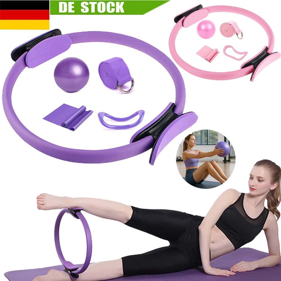5-tlgs Pilates Kit für Heimtraining Pilates Ring Yoga Ball Set Workout Circle