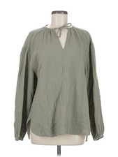 Haven Well Within Women Green Long Sleeve Blouse M