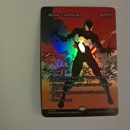 Mystic Confluence Poster FOIL LP Marvel Spiderman MTG MAGIC THE GATHERING MAR