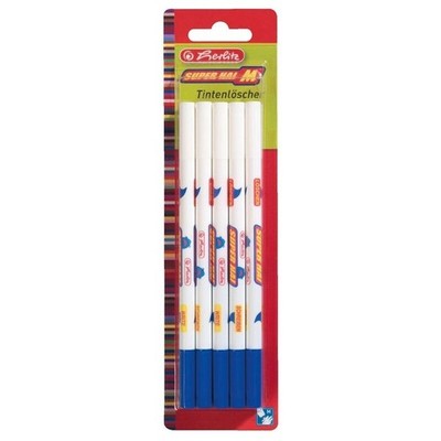 5 herlitz SUPER HAI Tintenkiller Größe M Königsblau OHNE BLISTER!!