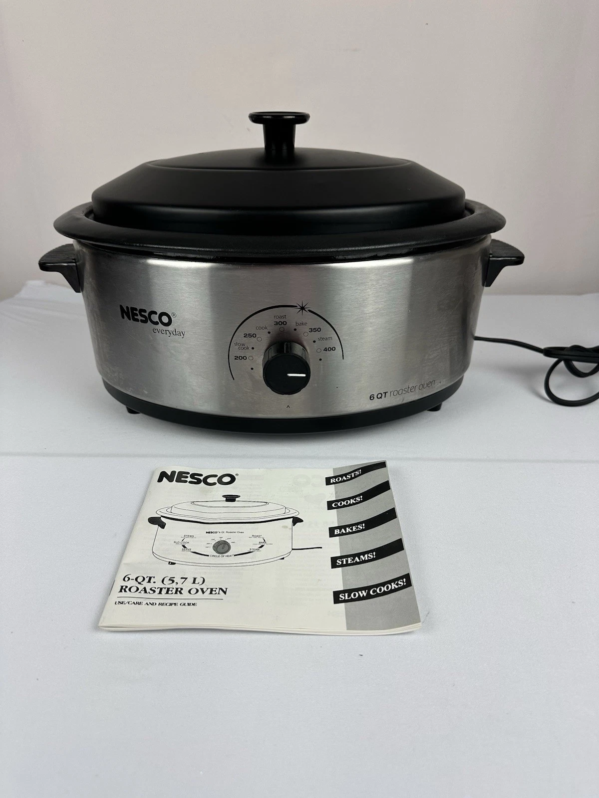 Nesco 6 Qt. Stainless Steel Electric Roaster 4816-25 Nesco 4816-25 078262004159
