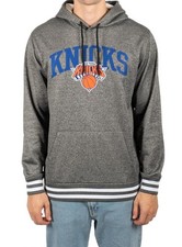 NEW New York NY Knicks Hoodie Hooded Sweatshirt Small Gray NBA Ultra Game Size L