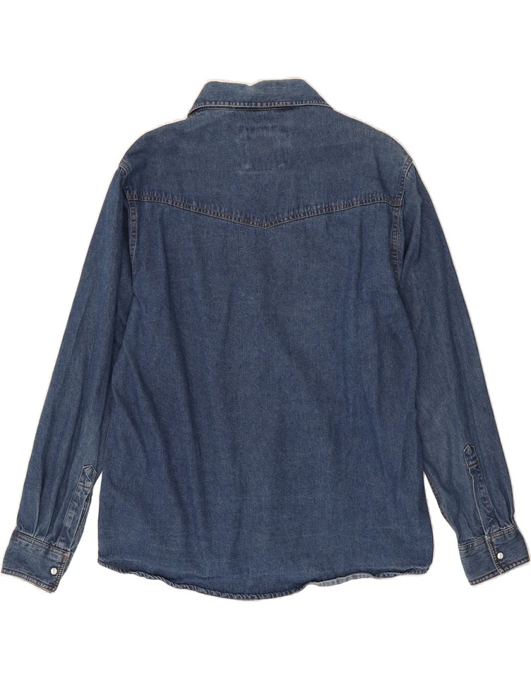 Camisa vaquera DUKE LONDON para hombre XL azul algodón BJ04 Foto 2 de 3