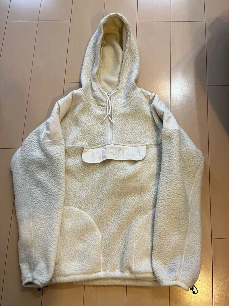 pull demi zip à capuche suprême 17AW Polartec