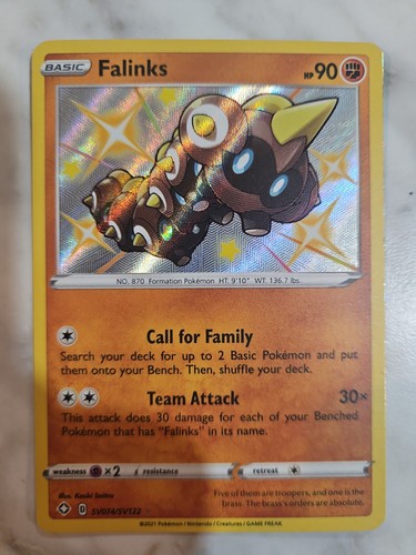 Falinks (Shiny) - SV074/SV122 Ultra Rare Shining Fates NM Pokemon TCG