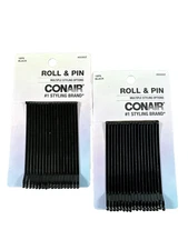 NEW 2x 18 pks  Conair Roller "Bobby" 2.75" Pins Black