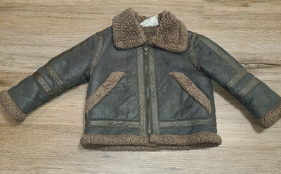 Chasing Fireflies Paper Wing toddler boys 3 Zip faux-sherpa Shearling Jacket