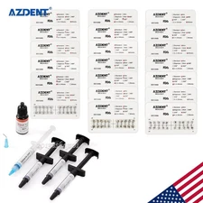 AZDENT 10X Dental Ortho Brackets Mini/Standard MBT/Roth Hooks 3 4 5/Bonding kit