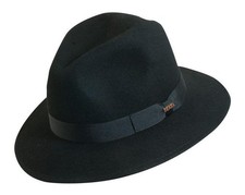 Scala Classico Men's Crushable Felt Safari Hat Large Black