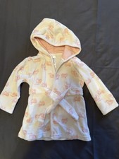Carters 0-9 Months Pink Little Lamb Bath Robe For Babies Soft Fabric