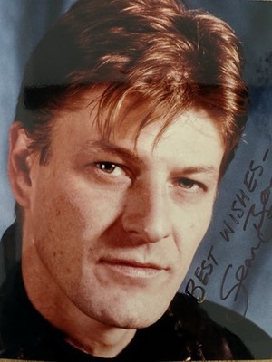 Sean Bean original signiertes 10x8 Foto handgeschrieben frühe Aufnahme persönlich