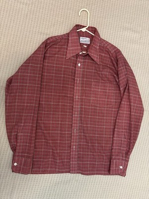 Men s VTG 70 s XL Plaid Long Sleeve Shirt By Arrow Doubler