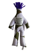 DAMMIT DOLL, Voodoo Purple Green Abstract Stress Relief Gag Swear Gift 12" NWT