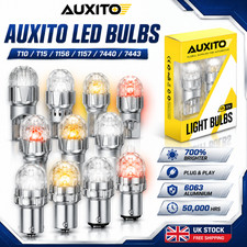 AUXITO 2x T10 T15 1156 1157 7440 7443 LED Car Bulbs Reverse Brake Tail Indicator