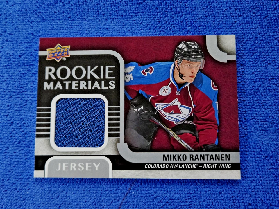 2015-16 Mikko Rantanen Upper Deck Rookie Materials Blue Game Used Jersey #RM-MR - Image 3 of 4