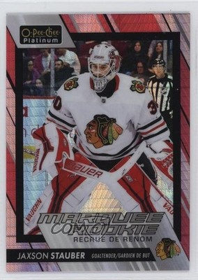2023 O-Pee-Chee Platinum Marquee Rookies Red Prism Jaxson Stauber Rookie RC 1j6p