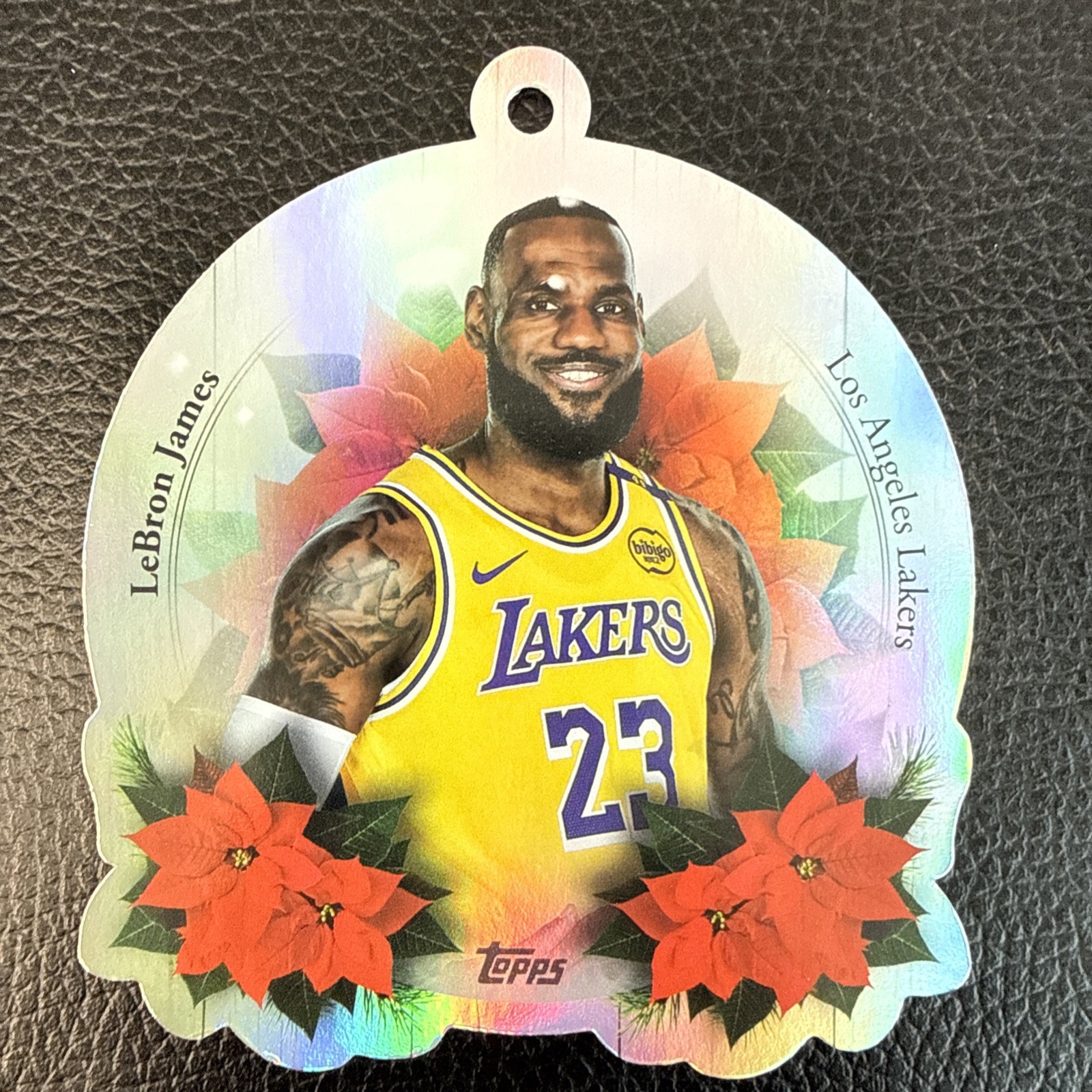 2025 NBA Topps Holiday Die Cut Ornament Insert Lebron James