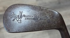Antique Vintage Hillerich Bradsby Lo Skore Hickory Wood Shaft Golf Club Mashie