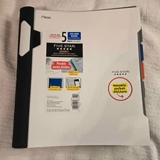 2 Mead Five Star Advance Line of Notebooks Integrate w Study App. [TE]