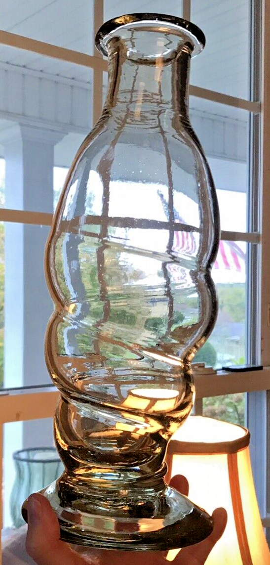 Hecho En Mexico Large Hand Blown Glass Vase 13