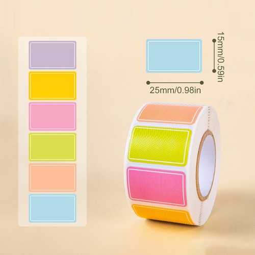 500PCS Colored Labels Stickers Moving Box Labels Adhesive Solid Colors Tags - Picture 4 of 12