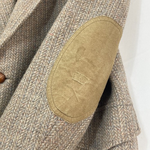 Pendleton Tweed Sports Jacket Mens UK 40R Oat Brown Wool Shooting Hacking Blazer - Picture 13 of 17