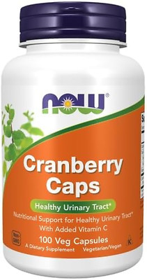 NOW Foods Cranberry Concentrate Capsules, with Vitamin C, Healthy Urinary Tract