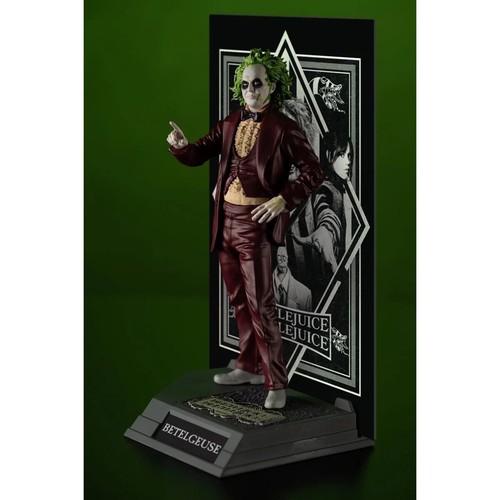 Figura Mcfarlane Toys Beetlejuice Movie Maniacs Platinum Edition GITD Posed 6" - Imagen 3 de 5