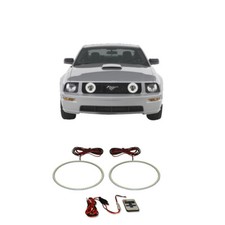 Bright White Rf Led Fog Light Halo Ring Kit For Ford Mustang 05-09