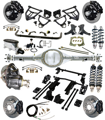 RIDETECH COILOVER,4-LINK,ARMS,CURRIE REAR END,WILWOOD DISC BRAKES,13''/12'' ROTORS