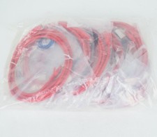 Cat 6 Patch Cable RJ45 Male to Male Red 7ft CAT6-07-RDB Lot of 10