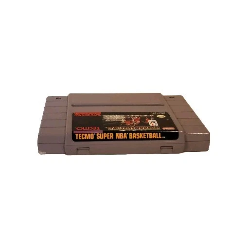 TECMO SUPER NBA Basketball Game Cart Only SNES Super Nintendo Tested Clean - Image 3 of 4