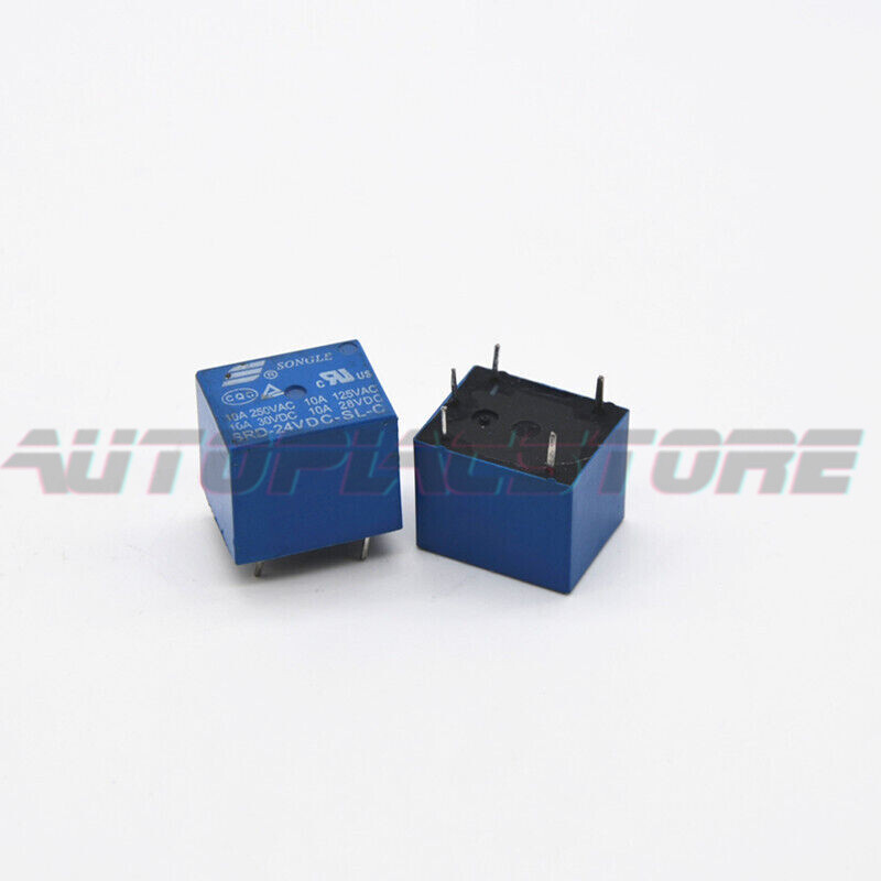 10PCS SONGLE SRD-24VDC-SL-C  Power Relay 4Pins 10A 250VAC~