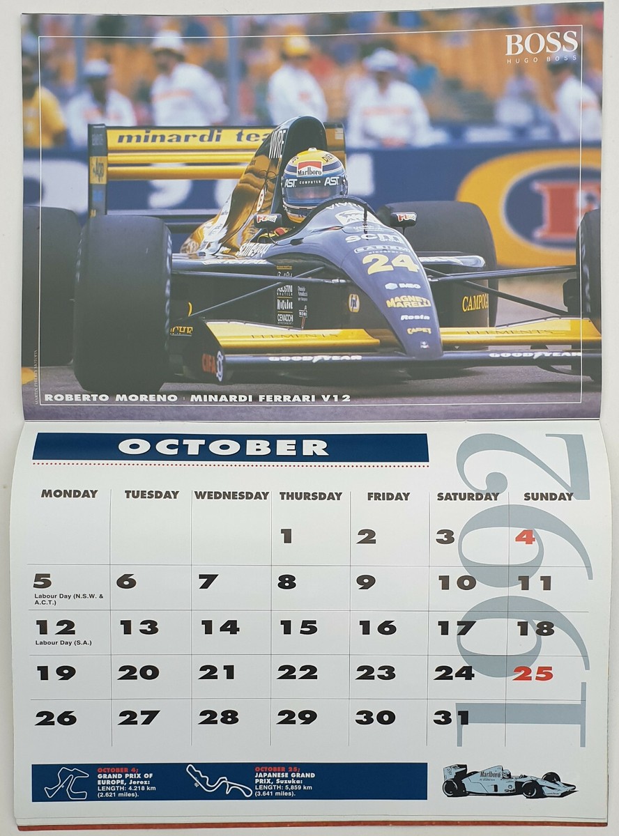 Formula One 1 Australia's F1 Calendar 1992 Season Herbert Mansell