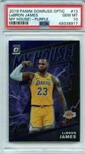 2019-2020 Donruss Optic My House! Purple Prizm Refractor Lebron James PSA 10 💎