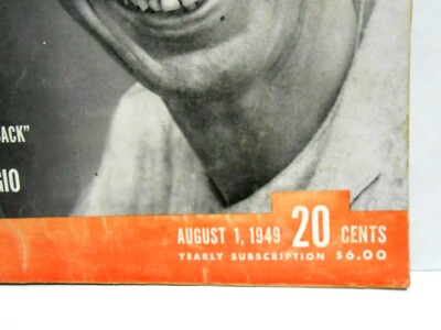 Original August 1949 JOE DiMAGGIO New York Yankees 8-1-49 LIFE