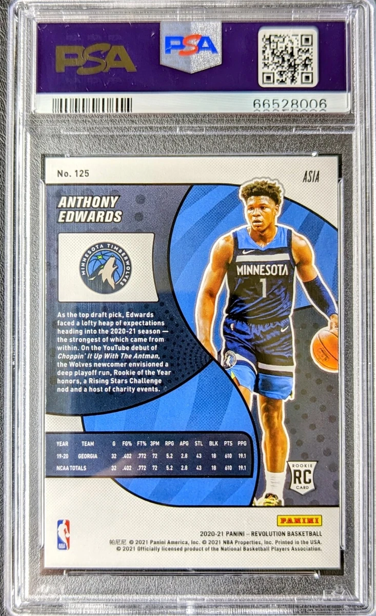 2020 Panini Revolution - Anthony Edwards Asia Red - PSA 10 Prizm