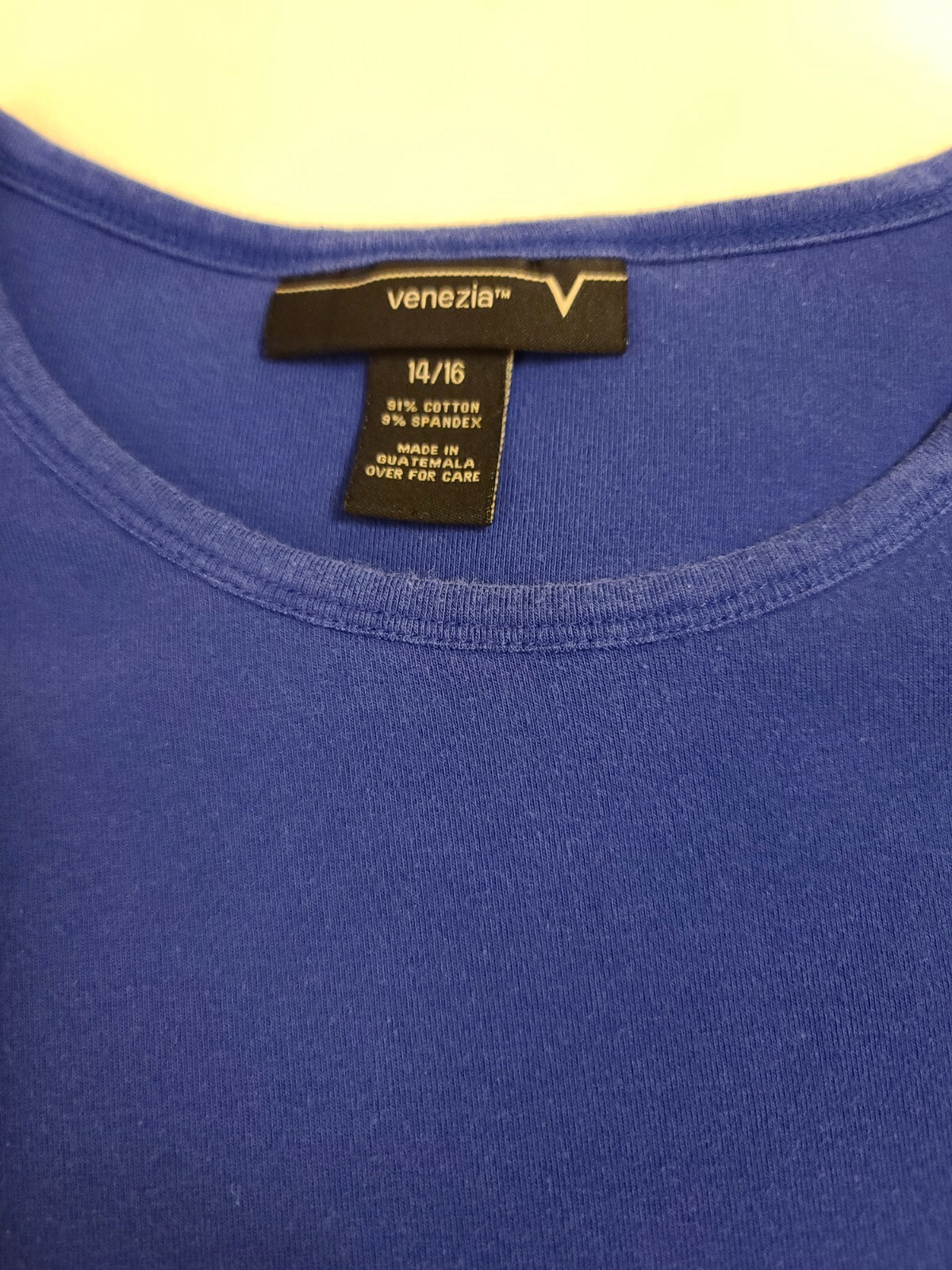 Venezia Long Sleeve Blue Shirt,  Size 14/16, PRE-OWNED