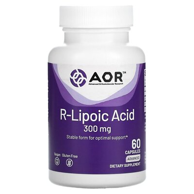 R-Lipoic Acid, 300 mg, 60 Vegetarian Capsules