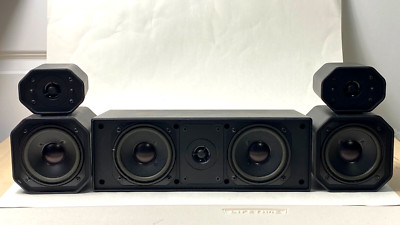 KLH 8S Surround & 10C Center Channel Satellite Surround Sound Speakers Tested