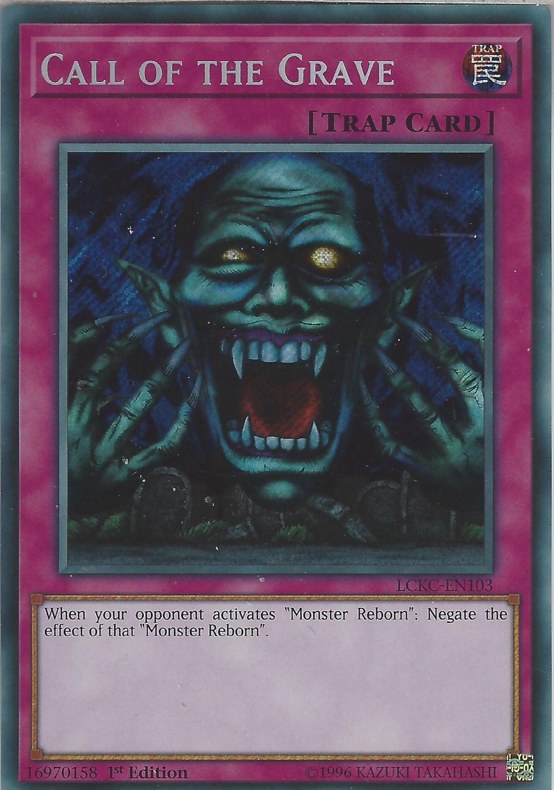 Yu-Gi-Oh: CALL OF THE GRAVE - LCKC-EN103 - Secret Rare Card - 1st ...