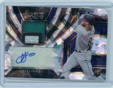 2020 Panini Select Baseball Cracked Ice Rookie Patch Auto #RJA-JF Jake Frailey 