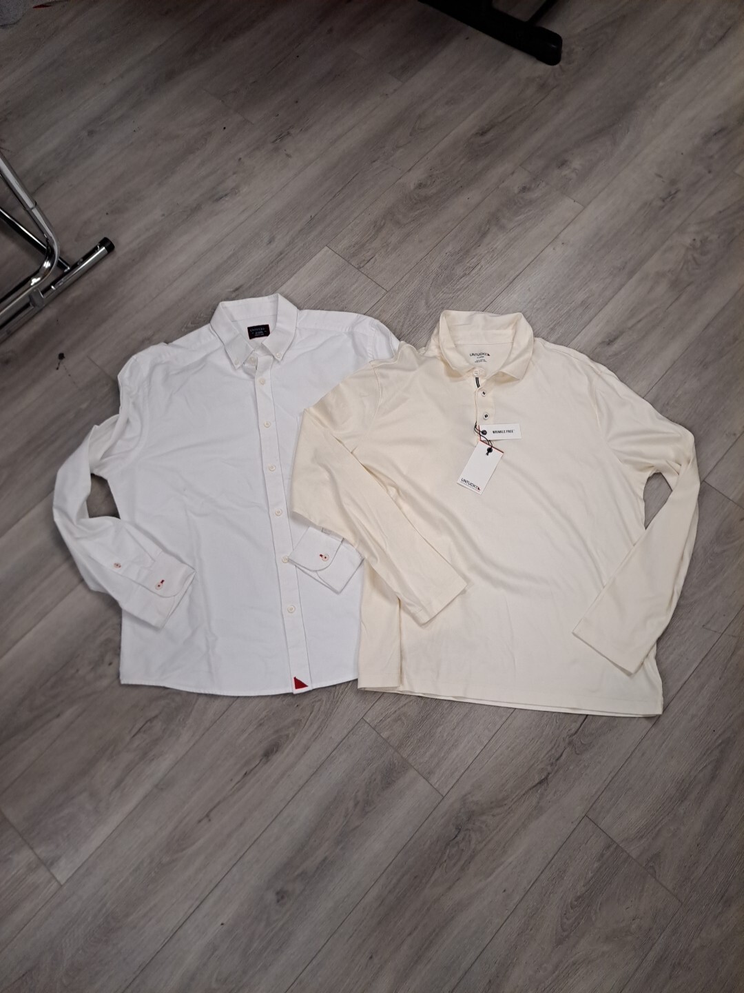Untuckit Button Down Shirt & Pullover Polo XL Whi… - image 1