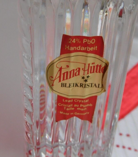 Glas Dose mit Schleife, Pralinendose, Geschenkdose, Bleikristall Anna Hütte - Bild 6 von 6