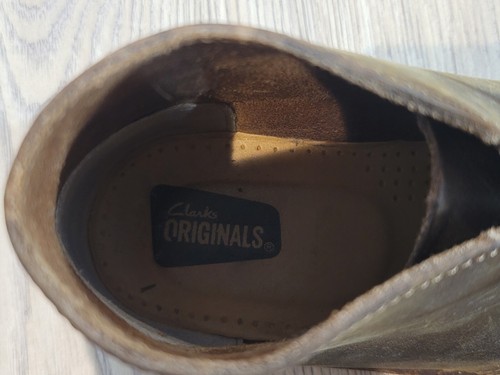 Clarks Chukka Stiefel Herren Größe 7,5 Braun Leder Schnürung Freizeit - Bild 7 von 9