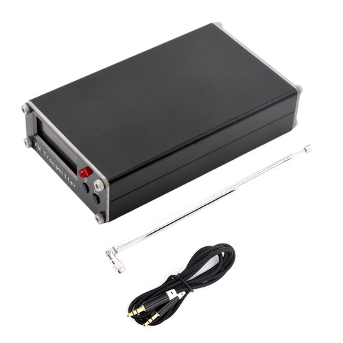 Black FM Transmitter 76-108MHz LCD Display Stereo Audio Antenna FM-D5W2 5V 0.5W - Zdjęcie 6 z 11